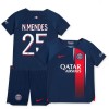 Oficiální Fotbalový Dres Paris Saint-Germain 2023-24 N.Mendes 25 Domácí pro Děti